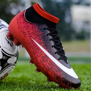 Outdoor Men Boys Soccer Shoes Football Boots High Ankle Kids Cleats Training Sport Sneakers Size 35-46 Dropshipping
Outdoor Men Boys Soccer Shoes Football Boots High Ankle Kids Cleats Training Sport Sneakers Size 35-46 Dropshipping