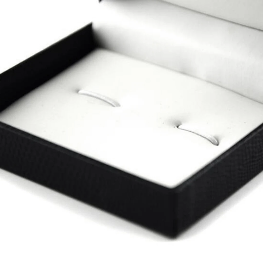 2 pcs PU Leather Interior Classic Snakeskin Texture Cufflinks Tie Clip Box Jewelry Packaging 2 pcs PU Leather Interior Classic Snakeskin Texture Cufflinks Tie Clip Box Jewelry Packaging