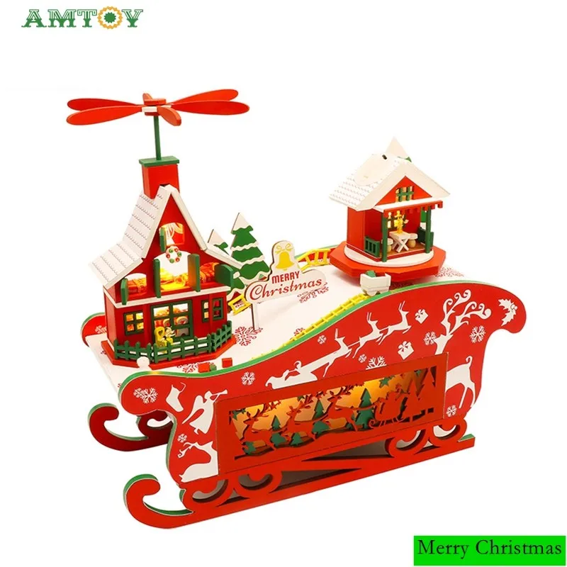 AMTOY Merry Christmas Suit Model Puppet House Assembly Kit Diy Assembly House Exquisite Gift Christmas Best Gift
AMTOY Merry Christmas Suit Model Puppet House Assembly Kit Diy Assembly House Exquisite Gift Christmas Best Gift