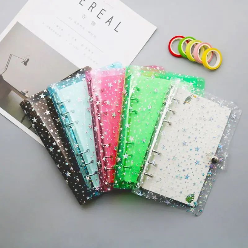 A5 A6 stars transparent binder notebook notebook inner core cover notebook diary notepad office stationery
A5 A6 stars transparent binder notebook notebook inner core cover notebook diary notepad office stationery