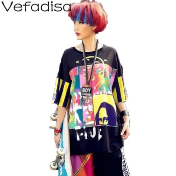 Vefadisa Letter And Character Printed Women T-shirt 2020 Summer Short Sleeve T-shirt Streetwear Women T-shirt Loose QYF2449
Vefadisa Letter And Character Printed Women T-shirt 2020 Summer Short Sleeve T-shirt Streetwear Women T-shirt Loose QYF2449