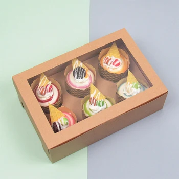 20 Pieces Open Window Cup Cake Box 6 Kraft Paper Pastry Puffin Box Baking Pastry Box
20 Pieces Open Window Cup Cake Box 6 Kraft Paper Pastry Puffin Box Baking Pastry Box
