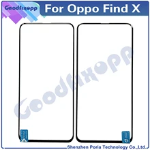 Écran tactile LCD pour Oppo Find X Findx, 2 pièces, panneau extérieur avant, réparation de lentilles en verre, pour Oppo FindX2 Find X2=