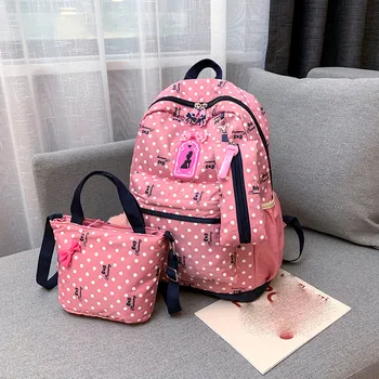 Maison Fabre Backpack Female Student Casual Shoulder Bag Lunch Bag Pencil Case Three-piece Waterproof Colorful Leisure Bag A40# 
Maison Fabre Backpack Female Student Casual Shoulder Bag Lunch Bag Pencil Case Three-piece Waterproof Colorful Leisure Bag A40#