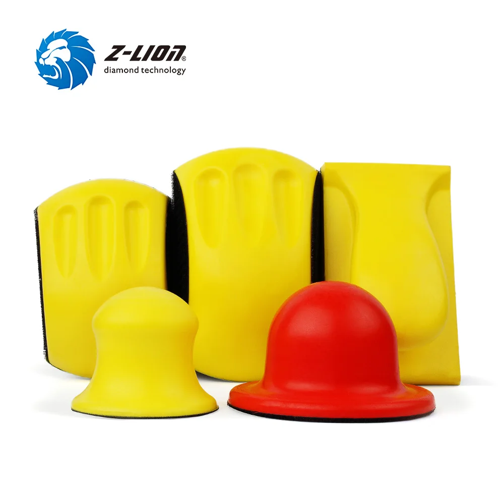 

Z-LION 1PC 3/4/5/6 Inch Foam Sanding Block Hook Loop Hand Sponge Polishing Pad Holder Sandpaper Grinding Disc Backer Dust Free