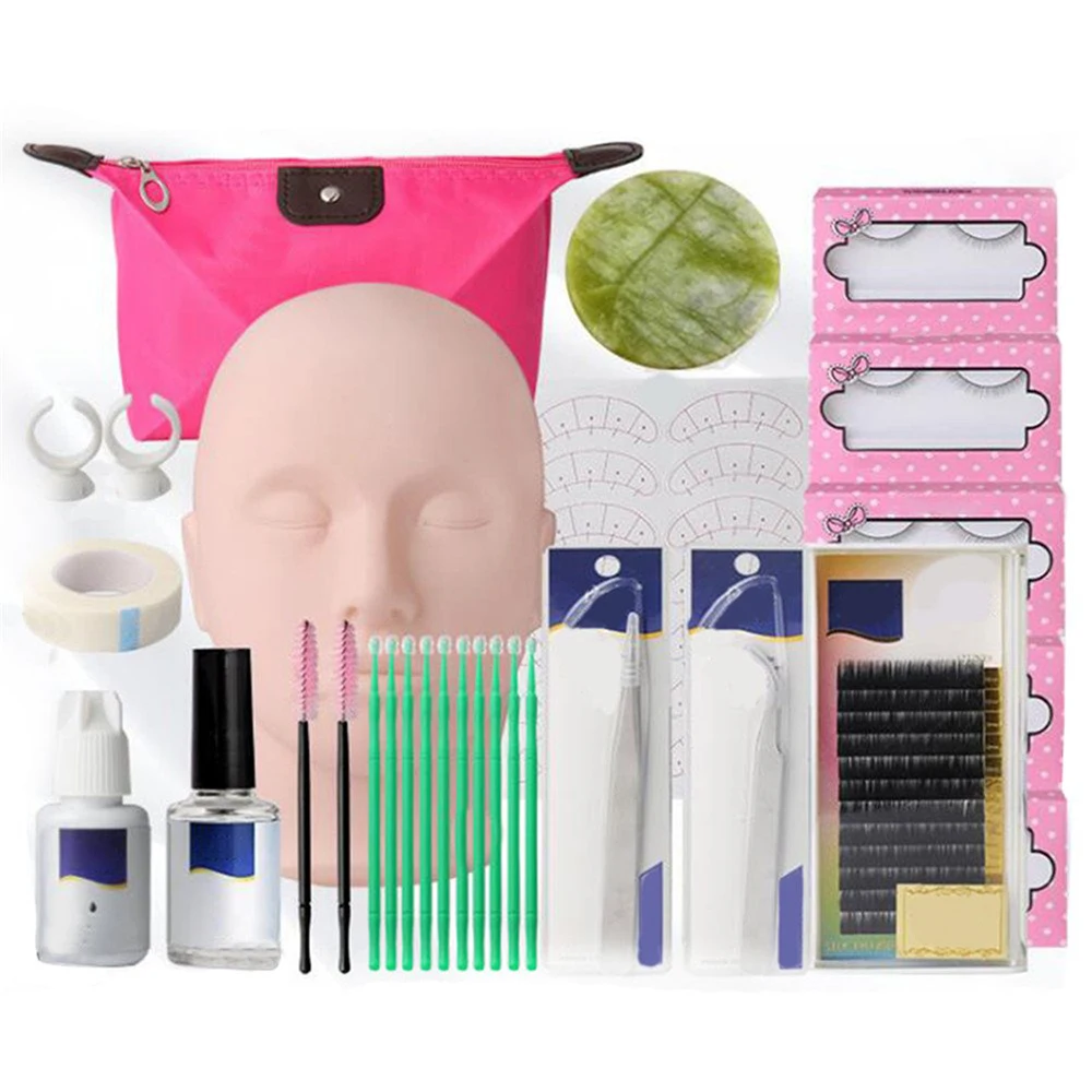 False Eyelashes Extension Practice Exercise Kit Makeup Mannequin Head Set Grafting Eyelash Tools Kit Practice Eye Lashes Graft
False Eyelashes Extension Practice Exercise Kit Makeup Mannequin Head Set Grafting Eyelash Tools Kit Practice Eye Lashes Graft
