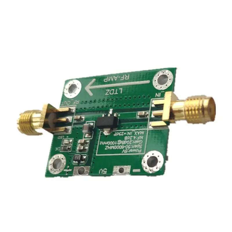 RF Power Amplifier Board 50M-6000Mhz Transmitter Circuit Module 20dB SBB5089 6XDD
RF Power Amplifier Board 50M-6000Mhz Transmitter Circuit Module 20dB SBB5089 6XDD