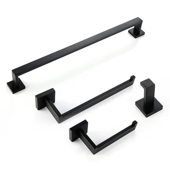 Bathroom Hardware Set Black Robe Hook Towel Rail Bar Rack Bar Shelf Tissue Paper Holder Toothbrush Holder Bathroom Accessories
Bathroom Hardware Set Black Robe Hook Towel Rail Bar Rack Bar Shelf Tissue Paper Holder Toothbrush Holder Bathroom Accessories