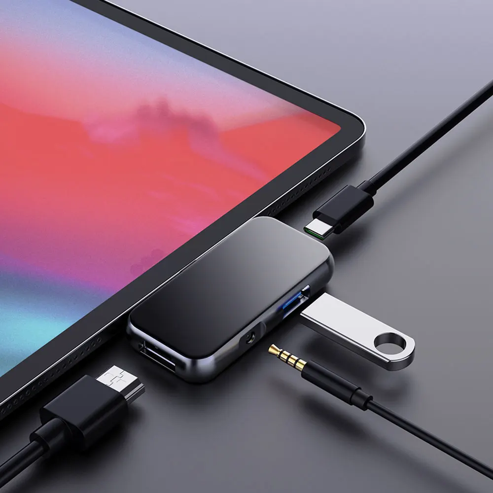 WIWU USB Hub for iPad Pro Type C USB 3.0 HUB HDMI Stereo Type C Hub for Huawei Xiaomi Mobile Phone USB C Hub for MacBook Pro 13
WIWU USB Hub for iPad Pro Type C USB 3.0 HUB HDMI Stereo Type C Hub for Huawei Xiaomi Mobile Phone USB C Hub for MacBook Pro 13