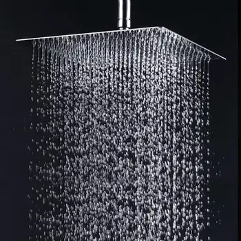 Square Shower Head In Chromed Stainless Steel Water Rainfall Overhead Shower Head Durable Durable for Wall Ceiling Mounting
Square Shower Head In Chromed Stainless Steel Water Rainfall Overhead Shower Head Durable Durable for Wall Ceiling Mounting