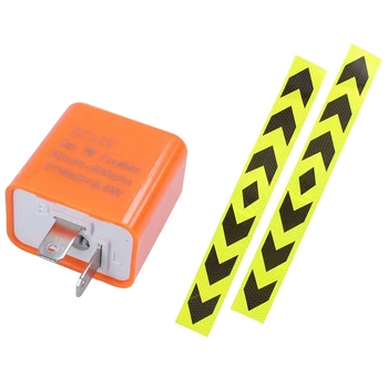 1x 2 Pin LED Indicator Speed Adjustable Relay Turn Light Flasher & 2x Reflective Car Warning Signal Adhesive Tape
1x 2 Pin LED Indicator Speed Adjustable Relay Turn Light Flasher & 2x Reflective Car Warning Signal Adhesive Tape