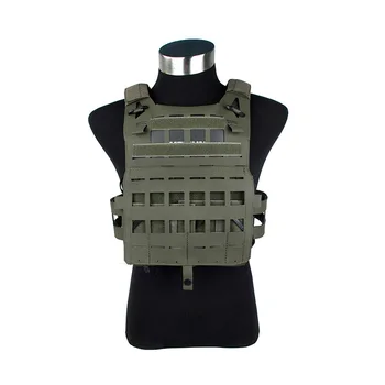 

2019 NEW RG SPC Light Tactical vest 500D Fabric Size M with PVC insert plates Ranger Green Vest with Zip in back