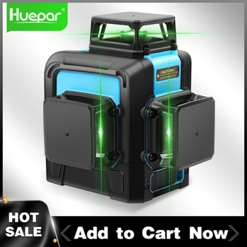 Huepar 12 Lines 3D Cross Line Laser Level Green Laser Beam Line with Li-ion battery Self-Leveling 360 Vertical & Horizontal
Huepar 12 Lines 3D Cross Line Laser Level Green Laser Beam Line with Li-ion battery Self-Leveling 360 Vertical & Horizontal