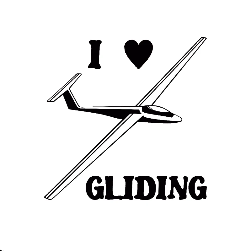 

15*15 см I love Gliding виниловая наклейка на автомобиль-красивые и крутые наклейки автомобильные аксессуары Мотоциклетный шлем Автомобильный Стайлинг