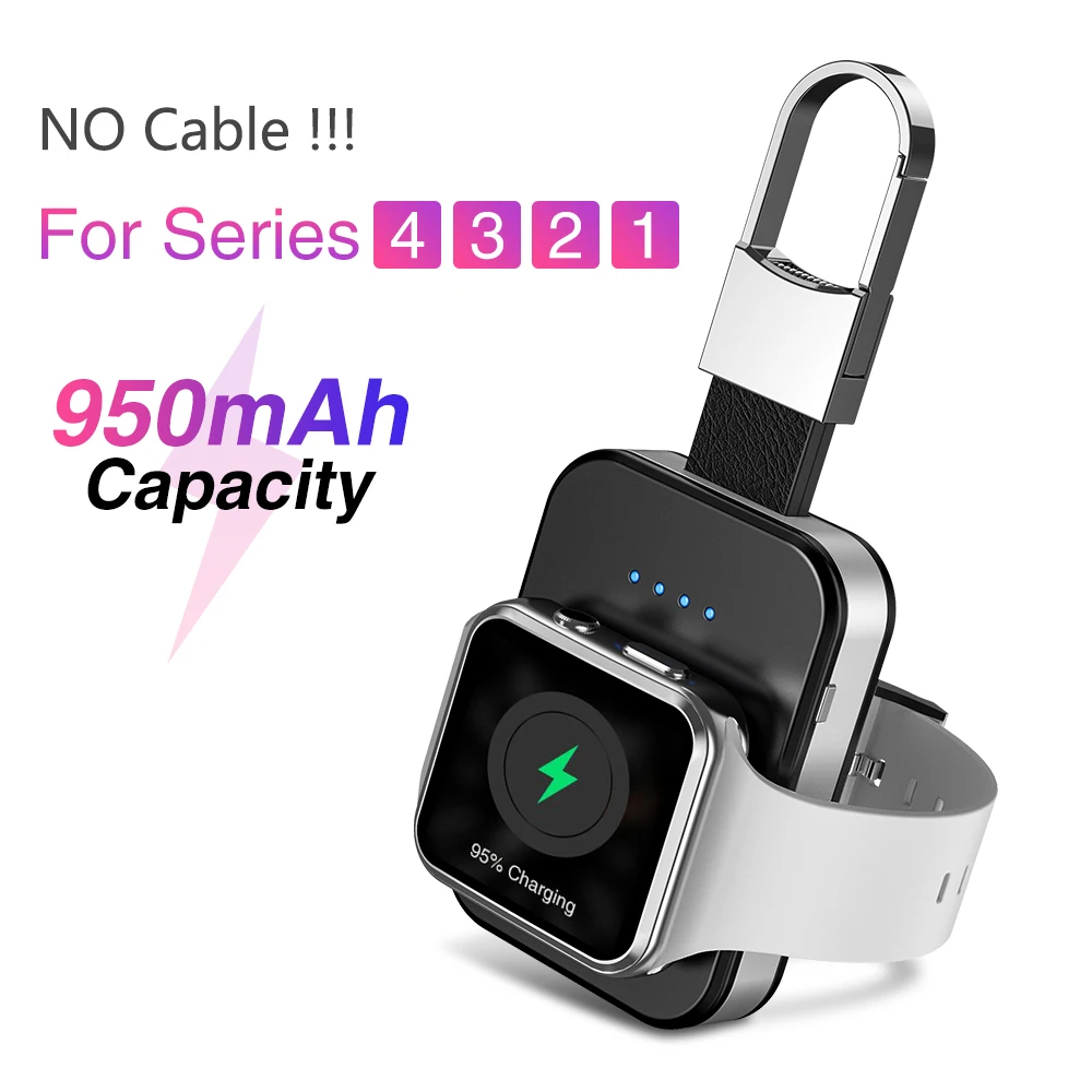 QI Wireless Charger Power Bank for iWatch 1 2 3 4 Portable Mini External Battery Pack KeyChain for Apple Watch Wireless Charger
QI Wireless Charger Power Bank for iWatch 1 2 3 4 Portable Mini External Battery Pack KeyChain for Apple Watch Wireless Charger