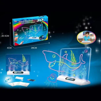 Magic 3D Drawing Board 3D Flash 3D Sketchpad Painting Early Learning DIY Toys Children Kid Painted Board An Art Board Office
Magic 3D Drawing Board 3D Flash 3D Sketchpad Painting Early Learning DIY Toys Children Kid Painted Board An Art Board Office