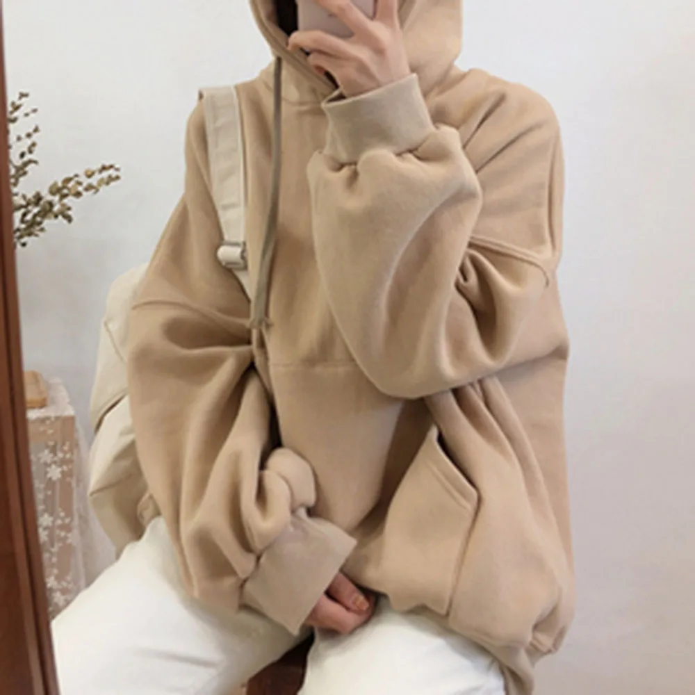 Hoodie Casual Simple Style Long Sleeve Mid-Length Plain Pattern Pullover Type Loose Suit Fall And Winter
Hoodie Casual Simple Style Long Sleeve Mid-Length Plain Pattern Pullover Type Loose Suit Fall And Winter