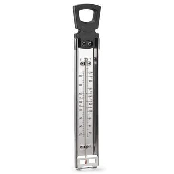 Candy/Jelly/Deep Fry Thermometer, Stainless Steel, with Pot Clip Attachment and Quick Reference Temperature Guide
Candy/Jelly/Deep Fry Thermometer, Stainless Steel, with Pot Clip Attachment and Quick Reference Temperature Guide
