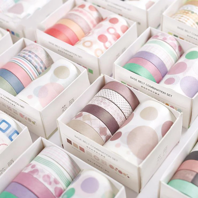 7Pcs/Set Grid Wave Point Washi Tape Set Decorative Scrapbooking Supplies Label Sticker Planner Masking Adhesive Tape Stationery
7Pcs/Set Grid Wave Point Washi Tape Set Decorative Scrapbooking Supplies Label Sticker Planner Masking Adhesive Tape Stationery