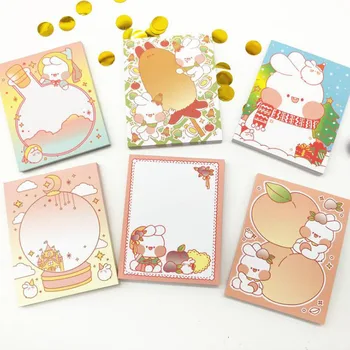 1 Pcs Kawaii Fat Rabbit Notepad Sticky Notes Memo Pads School Supplies Paper Korean Stationary Office School Decorations Gifts
1 Pcs Kawaii Fat Rabbit Notepad Sticky Notes Memo Pads School Supplies Paper Korean Stationary Office School Decorations Gifts