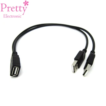 USB 2.0 Cable Extension Cord Wire High Speed Data Extender cable Double Male to One Female Data Transmission Cables 0.3m
USB 2.0 Cable Extension Cord Wire High Speed Data Extender cable Double Male to One Female Data Transmission Cables 0.3m