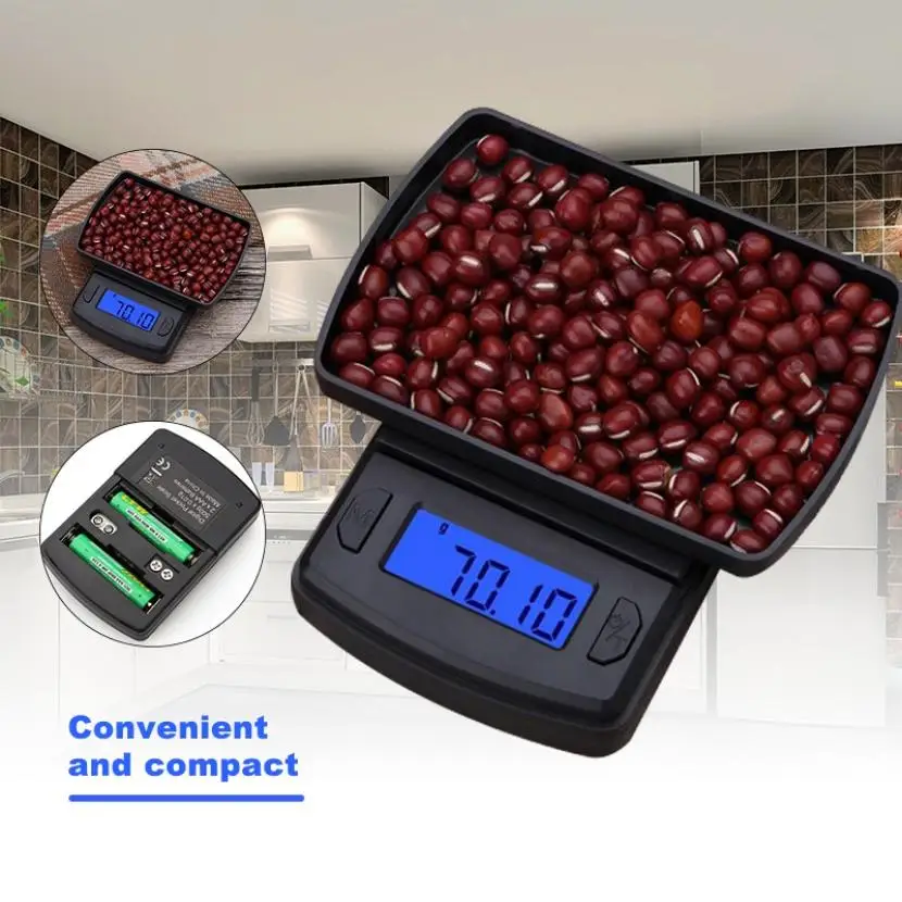 Portable High Precision Mini Electronic Scale with Precision Sensors for Kitchen Food Measuring Weight LCD Display Scale
Portable High Precision Mini Electronic Scale with Precision Sensors for Kitchen Food Measuring Weight LCD Display Scale