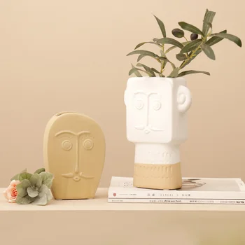 Creative Nordic Indigenous Face Ceramic Vase Flower Vase For Home Decoration Accessories Dry Flower Vase Office Decoration Gifts
Creative Nordic Indigenous Face Ceramic Vase Flower Vase For Home Decoration Accessories Dry Flower Vase Office Decoration Gifts