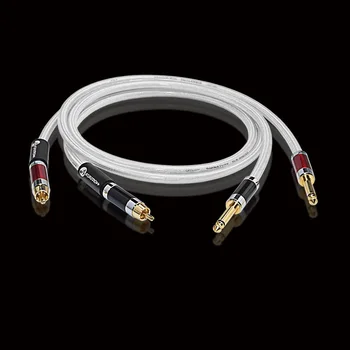 Hi-Fi Copper and Silver-plated Dual 6.5mm to Dual RCA Cable 7N Copper
Hi-Fi Copper and Silver-plated Dual 6.5mm to Dual RCA Cable 7N Copper