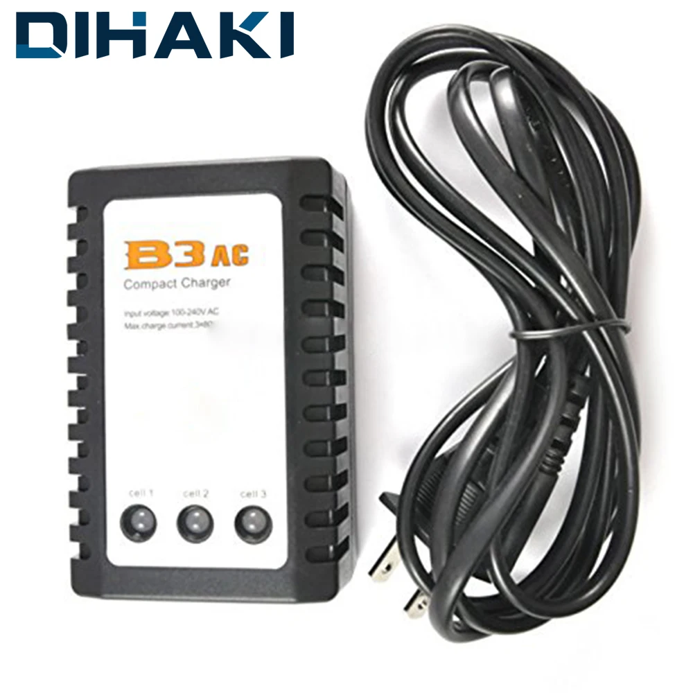 B3 Balance Charger Compact Balance Charger for 2S 3S 7.4V 11.1V Lithium LiPo Battery EU/US/UK/AU Plug
B3 Balance Charger Compact Balance Charger for 2S 3S 7.4V 11.1V Lithium LiPo Battery EU/US/UK/AU Plug