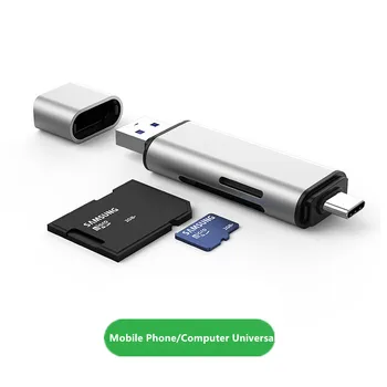 USB C OTG Type-C USB 3.0 Card Readers 256G Dual Card High-speed Transmission SD TF Micro SD Adapter Mobile Computer 2 in 1 Card
USB C OTG Type-C USB 3.0 Card Readers 256G Dual Card High-speed Transmission SD TF Micro SD Adapter Mobile Computer 2 in 1 Card