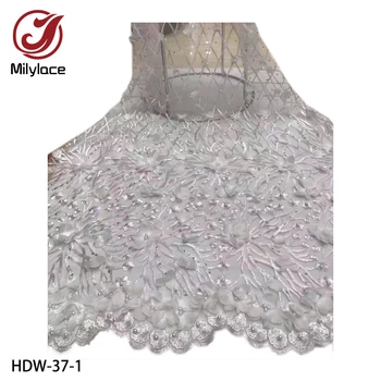 Latest French Tulle Lace Fabric with Beads 2019 African 3D Flower Lace Embroidery for Women Dresses HDW-37
Latest French Tulle Lace Fabric with Beads 2019 African 3D Flower Lace Embroidery for Women Dresses HDW-37
