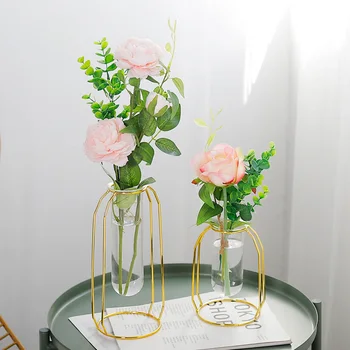 Strongwell Golden Glass Vase Iron Flower Vase Tabletop Vases Nordic Decoration Home Decoration Accessories Modern Wedding Vase
Strongwell Golden Glass Vase Iron Flower Vase Tabletop Vases Nordic Decoration Home Decoration Accessories Modern Wedding Vase