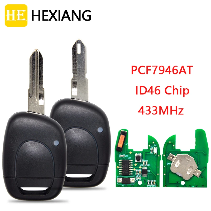 HE Xiang Car Remote Control Key For Renault Master Clio Twingo Kangoo Megane Scenic Laguna Espace Trafic ID46 PCF7946 433MHz
HE Xiang Car Remote Control Key For Renault Master Clio Twingo Kangoo Megane Scenic Laguna Espace Trafic ID46 PCF7946 433MHz