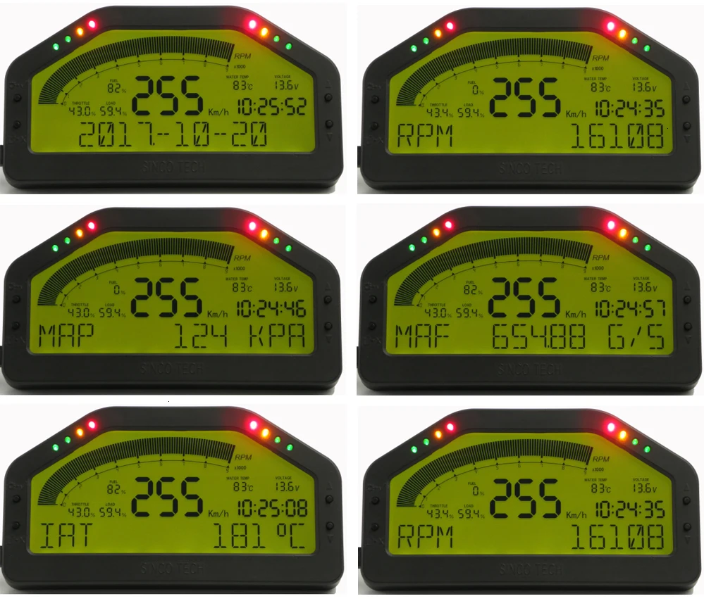 9000 RPM Dashboard LCD Screen Rally Gauge Dash Race Display Bluetooth Sensor OBD2 Panels YC101527
9000 RPM Dashboard LCD Screen Rally Gauge Dash Race Display Bluetooth Sensor OBD2 Panels YC101527