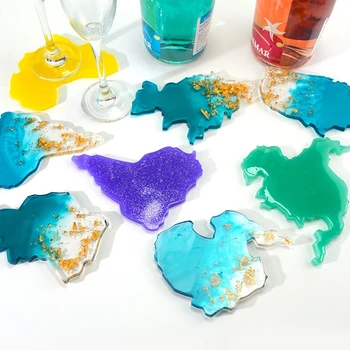 Seven Continents Map Coaster Resin Molds DIY Silicone Tray for Fruit Cup Geode Agate Platter Epoxy Resin Molds Art Craft
Seven Continents Map Coaster Resin Molds DIY Silicone Tray for Fruit Cup Geode Agate Platter Epoxy Resin Molds Art Craft