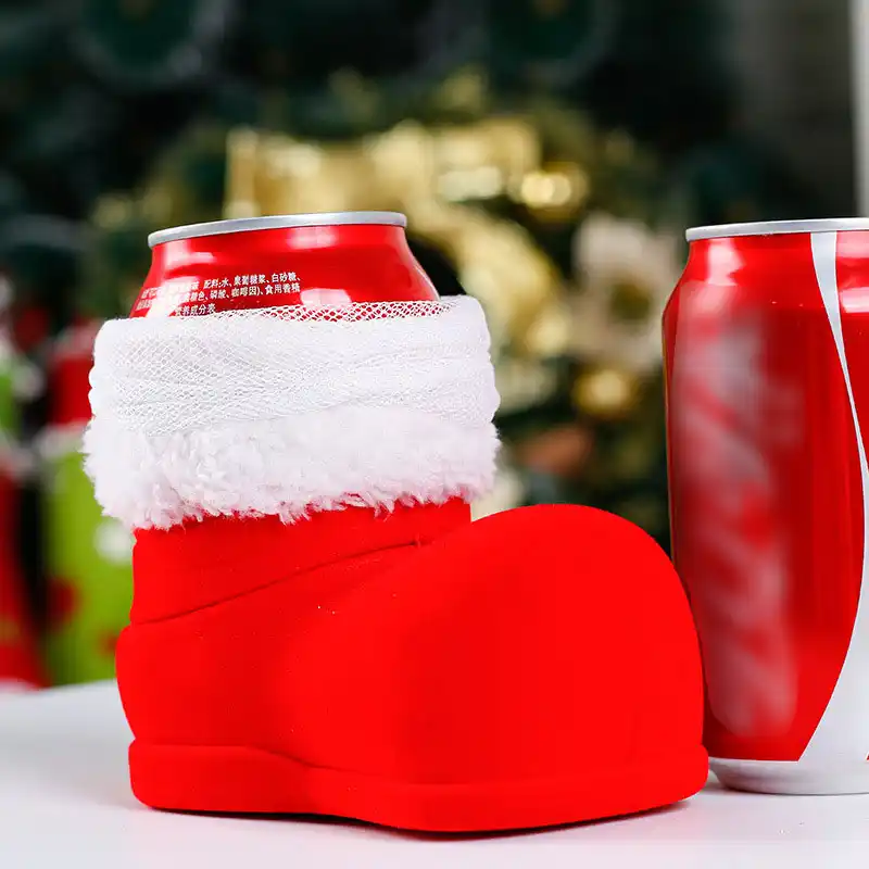 christmas wine cola bottle boots xmas festival candy bag