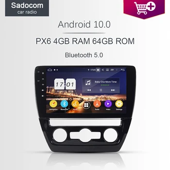 

PX6 10.1" DSP Android 9.0 car radio 4GB RAM 64GB ROM 8CORE Car DVD Player GPS Glonass RDS autoradio for VW SAGITAR 2015 2016