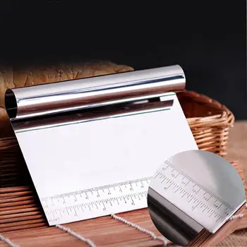 Stainless Steel Pizza Dough Scraper Scale Cutter Kitchen Flour Pastry Cake Tool
Stainless Steel Pizza Dough Scraper Scale Cutter Kitchen Flour Pastry Cake Tool