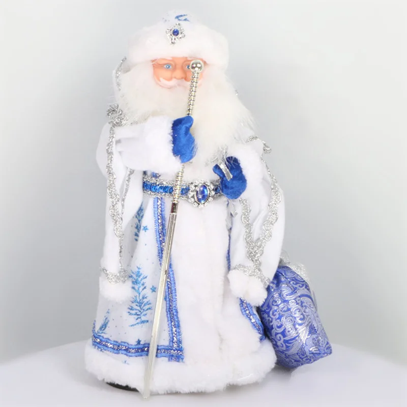 

16inch Russian Musical Santa Claus Doll 40cm Snow Maiden Doll Talking Toys Led Christmas Toys Decorations Ded Moroz Newyear Gift