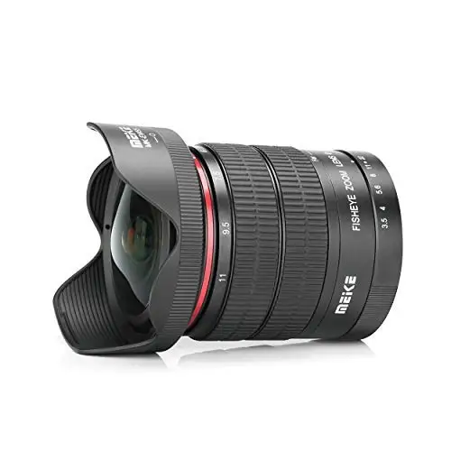 Фото Meike 6-11 мм ультра широкий F3.5 зум объектив Fisheyes для всех камер Nikon F Mount DSLR D3400 D5500 D5600
