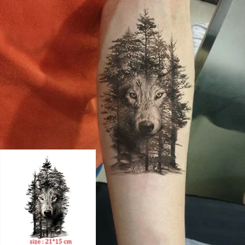 Black Wolf Forest Tribal Fox Flower Tattoos Waterproof Temporary Sticker Tree Animal Fake Tattoo for Men Body Art Custom Tatoos
Black Wolf Forest Tribal Fox Flower Tattoos Waterproof Temporary Sticker Tree Animal Fake Tattoo for Men Body Art Custom Tatoos