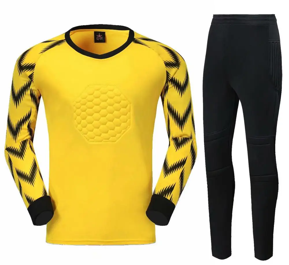 Professional Goalkeeper Uniform Soccer Training Long Sleeve Pants Set Sponge Protection Goalie Football Match Goalkeeper Jerseys
Professional Goalkeeper Uniform Soccer Training Long Sleeve Pants Set Sponge Protection Goalie Football Match Goalkeeper Jerseys