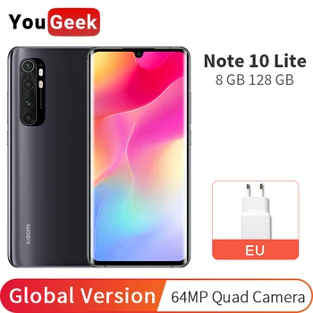 Global Version Xiaomi Mi Note 10 Lite 8GB RAM 128GB ROM NFC 64MP Snapdragon 730G Octa Core 5260mAh 30W Fast Charger Cellphone
Global Version Xiaomi Mi Note 10 Lite 8GB RAM 128GB ROM NFC 64MP Snapdragon 730G Octa Core 5260mAh 30W Fast Charger Cellphone