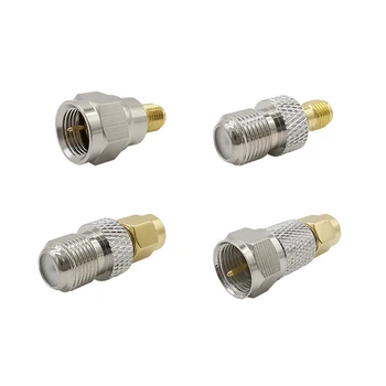4Pcs SMA to F Plug Jack RF Connector Adapter F-Type Male/Female to SMA Male/Female RF Coaxial Coax Adapter Kit
4Pcs SMA to F Plug Jack RF Connector Adapter F-Type Male/Female to SMA Male/Female RF Coaxial Coax Adapter Kit