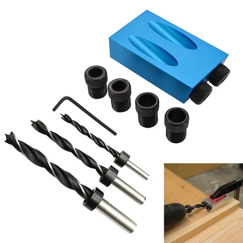 Oblique Hole Locator Drill Bits 15 Degree Angle Locator Bits Hole Jig Clamp Kit for Woodworking Hand Tools
Oblique Hole Locator Drill Bits 15 Degree Angle Locator Bits Hole Jig Clamp Kit for Woodworking Hand Tools
