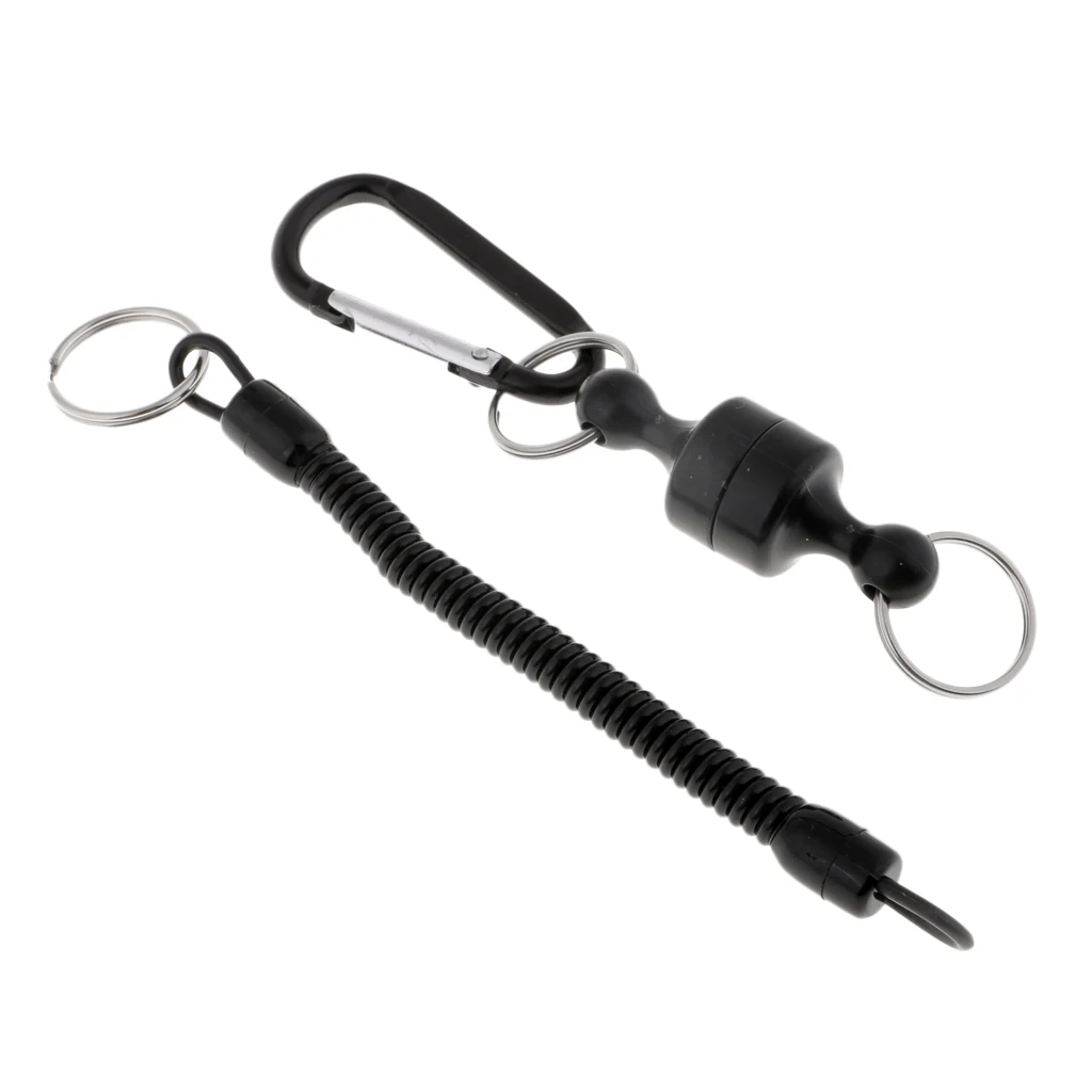 Magnetic Net Release Holder & Wire Steel Fishing Coiled Lanyard & Carabiner Kit for Rod /Pliers/ Nippers /Net/Diving Camera
Magnetic Net Release Holder & Wire Steel Fishing Coiled Lanyard & Carabiner Kit for Rod /Pliers/ Nippers /Net/Diving Camera