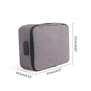 Document Ticket Bag with Combination Lock Large Capacity Waterproof Home Travel XXUC
Document Ticket Bag with Combination Lock Large Capacity Waterproof Home Travel XXUC