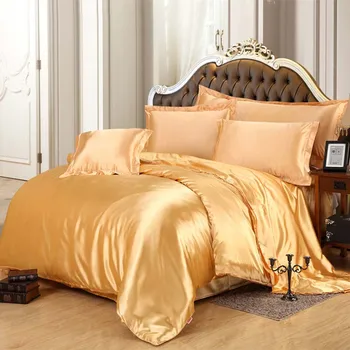 Luxury Satin Silk Bedding Sets Duvet Cover Flat Fitted Sheet Twin Full Queen King size 4pcs/6pcs linen set Black 100%golden
Luxury Satin Silk Bedding Sets Duvet Cover Flat Fitted Sheet Twin Full Queen King size 4pcs/6pcs linen set Black 100%golden