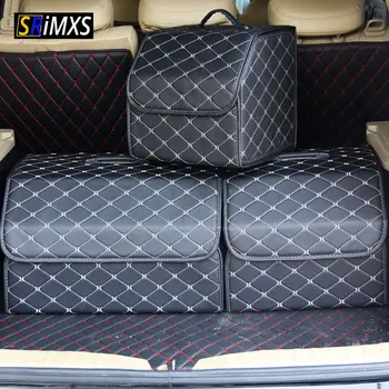 Foldable Car Storage Organizer PU Leather Car Trunk Organizer Multifunctional Storage Box Car Accessories 
Foldable Car Storage Organizer PU Leather Car Trunk Organizer Multifunctional Storage Box Car Accessories