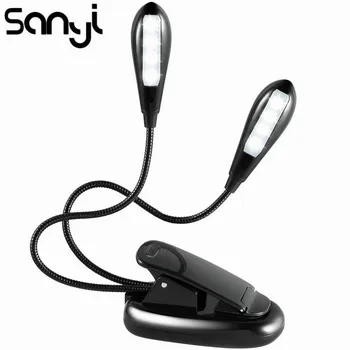 SANYI LED Reading Clip Light Plug and Play Portable Desk Lamp 360 Degree Rotation LED Reading Llight Single/Double Pole Lighting
SANYI LED Reading Clip Light Plug and Play Portable Desk Lamp 360 Degree Rotation LED Reading Llight Single/Double Pole Lighting